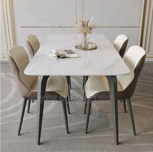Dining Set; Crafted 4-Seater Home Dinning Set