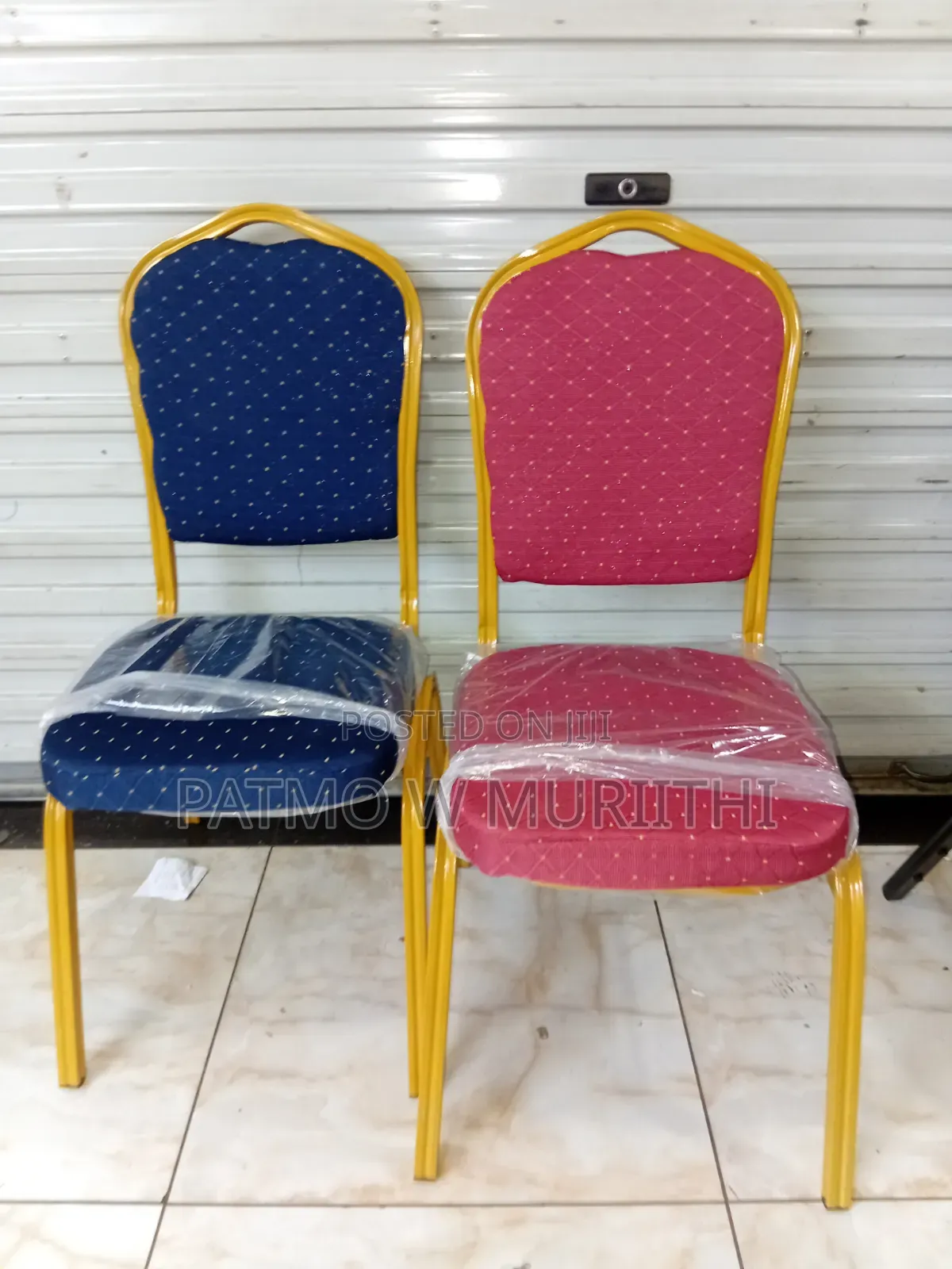 Conference Banquet Chair With Cushioned Seat - Heavy Duty Metal Frame