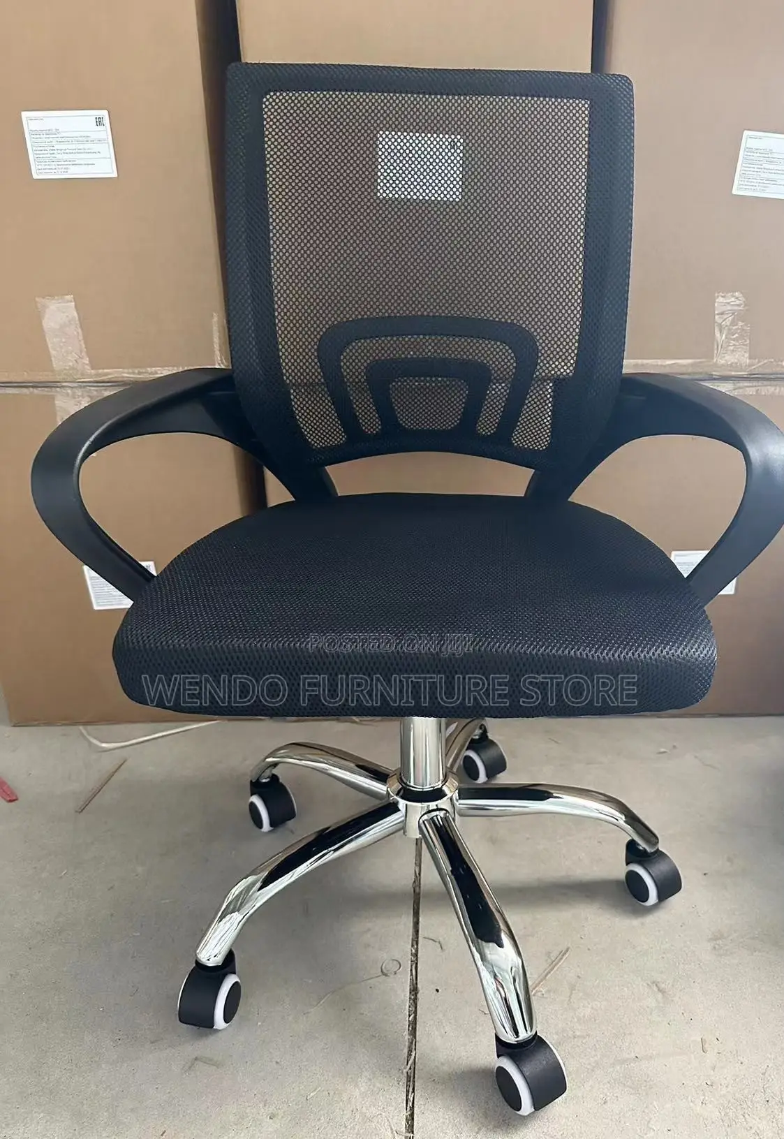 Office Chairs; Reclining Mesh Black Office Chairs