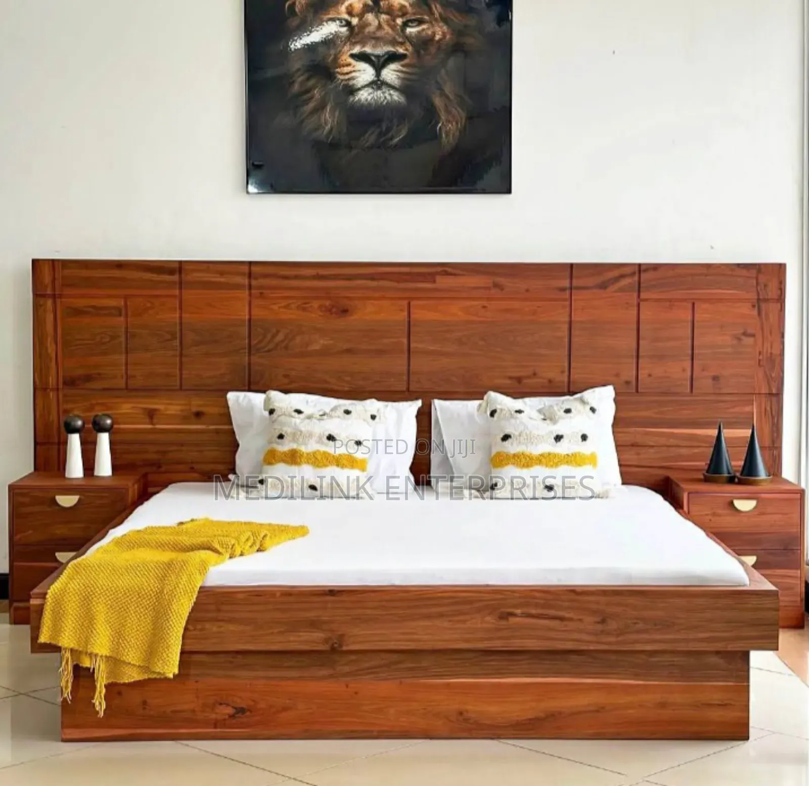 Mahogany Vanish Boxbeds King Sized Jersel Bed