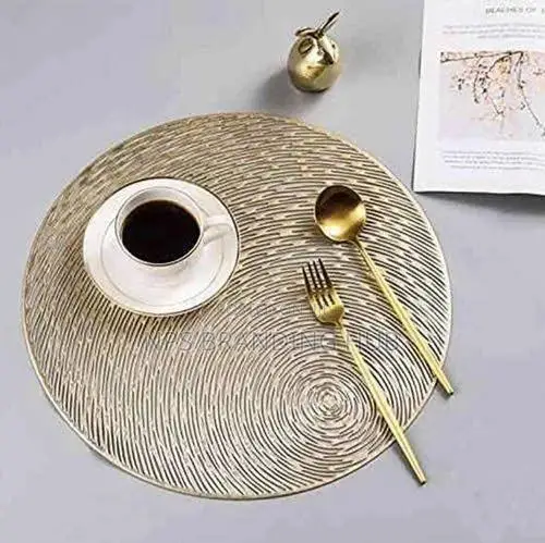 6pcs Elegant Round Table Mats Size: 35cm (N.Y.O