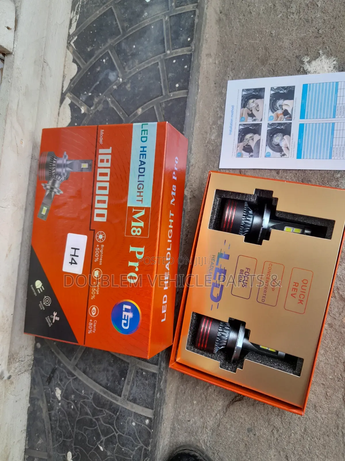 Led Headlight Bulb H4 M8 Pro 180,000/60,000lm Universal Full/Dimbright