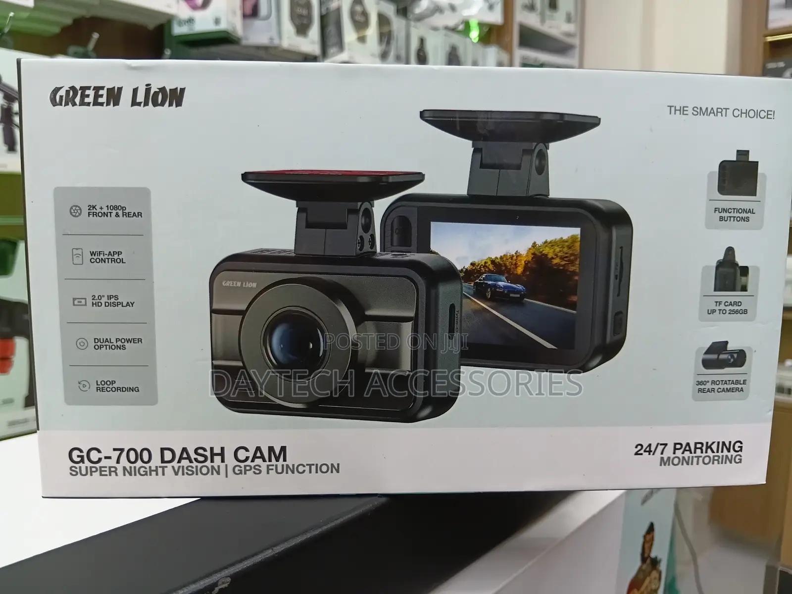 Greenlion Front 1080p Rear Dash Cam With GPS and Super Night Vision