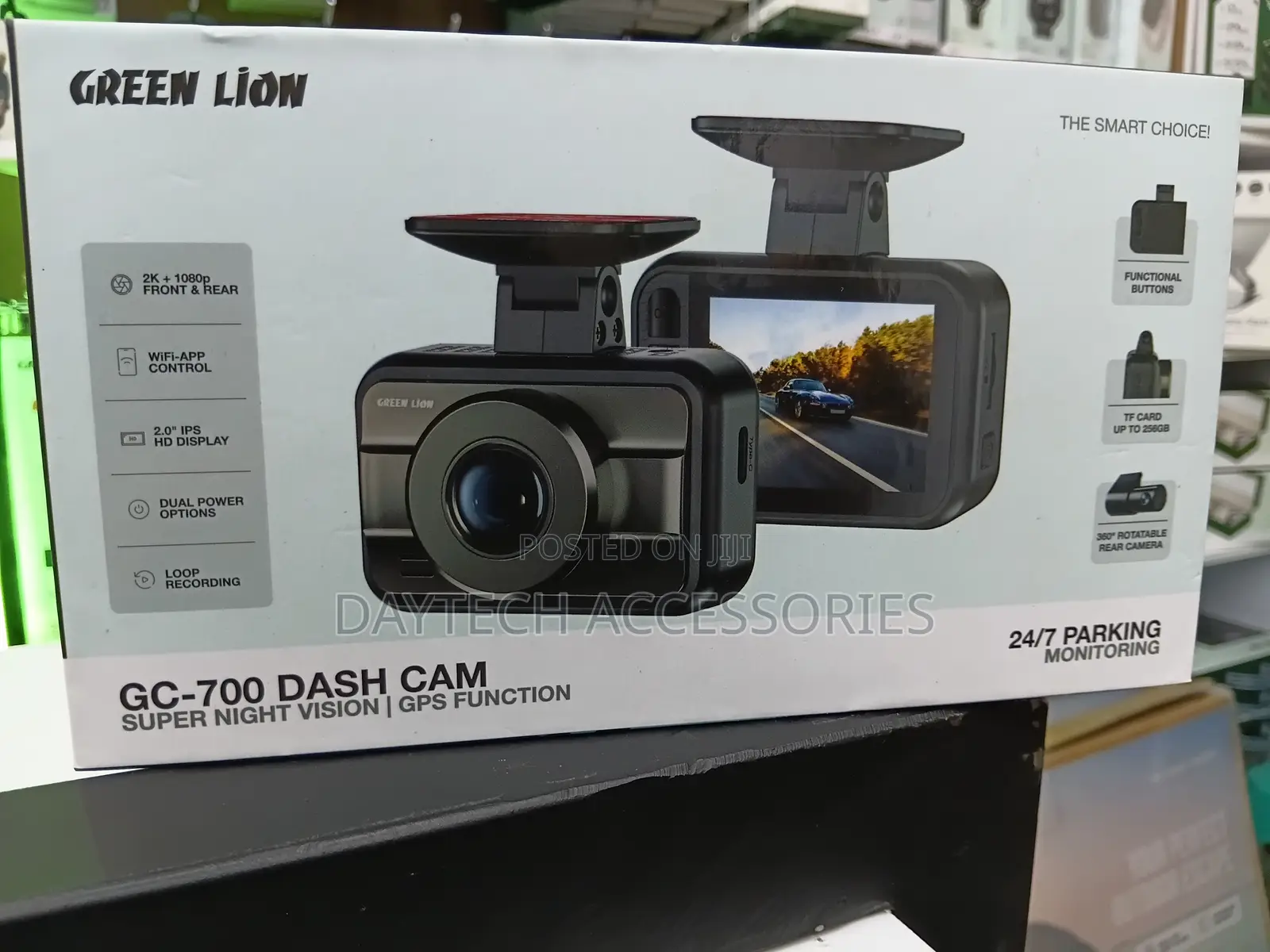 Greenlion Front 1080p Rear Dash Cam With GPS and Super Night Vision