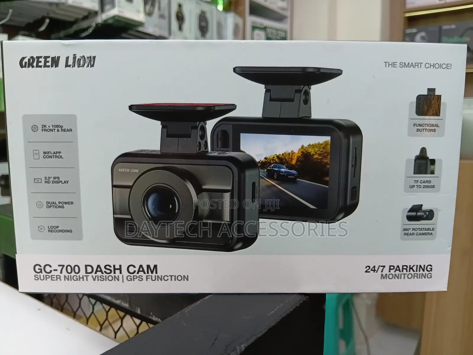 Green Lion Gc-700 Dash Cam With Super Night Vision GPS Function