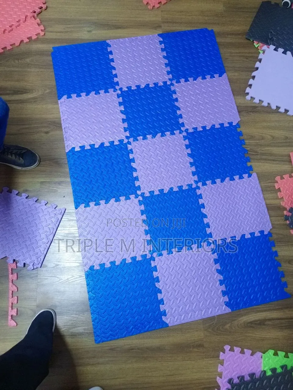 Protective Playroom Flooring: Puzzle Mat