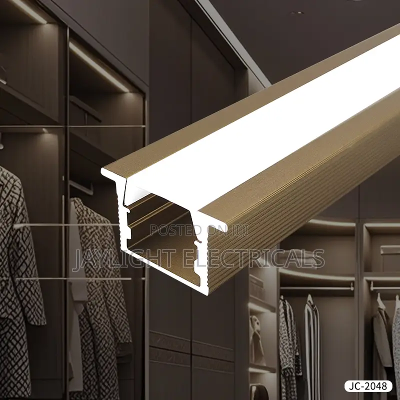 Aluminum Gutter Profile With Led Strip Lights