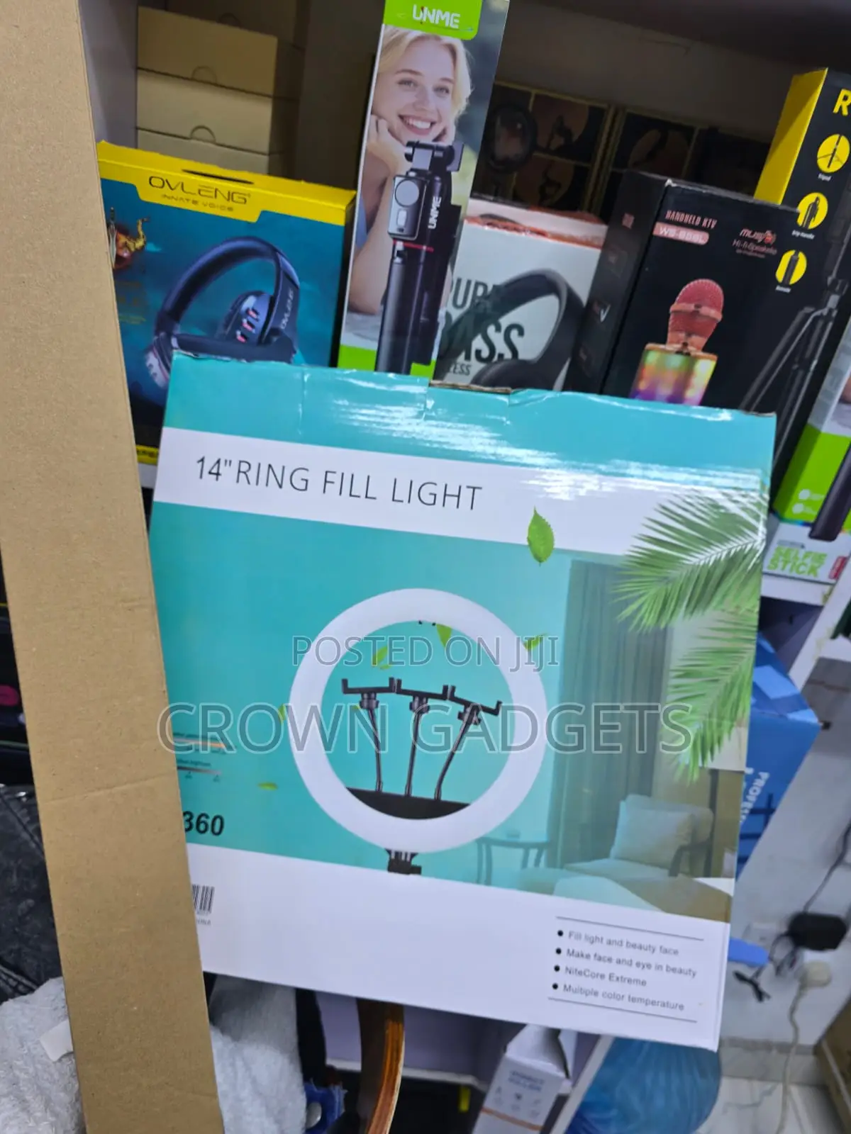 Qx360 Led Fill Ring Light for Vlogging and Photography