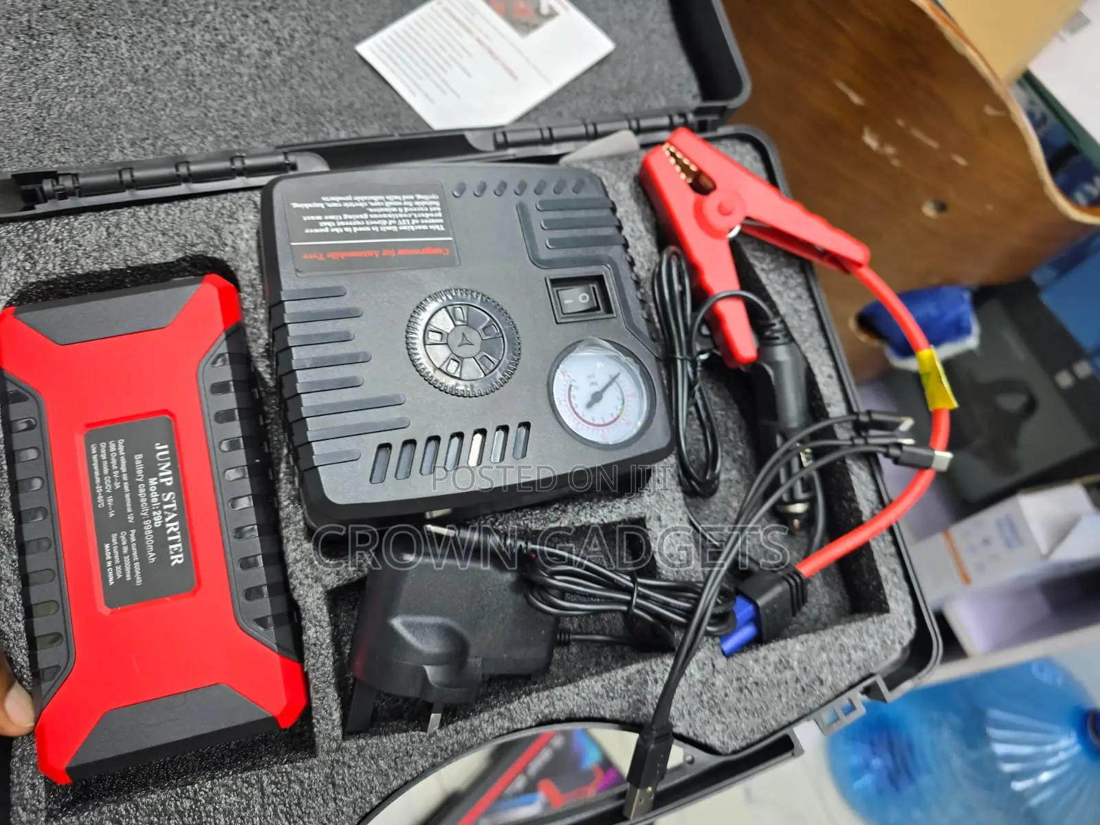 Multi-Function Jump Starter With Air Pump and Usb Charger
