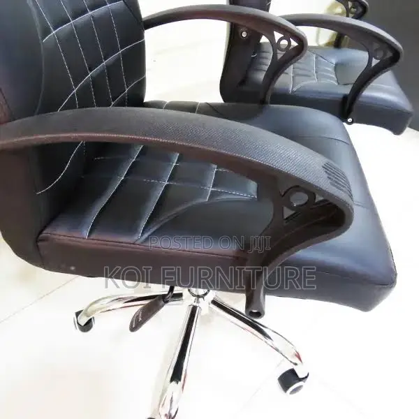 Office Chair : High Back Executive Office Chair With Padded Armrests