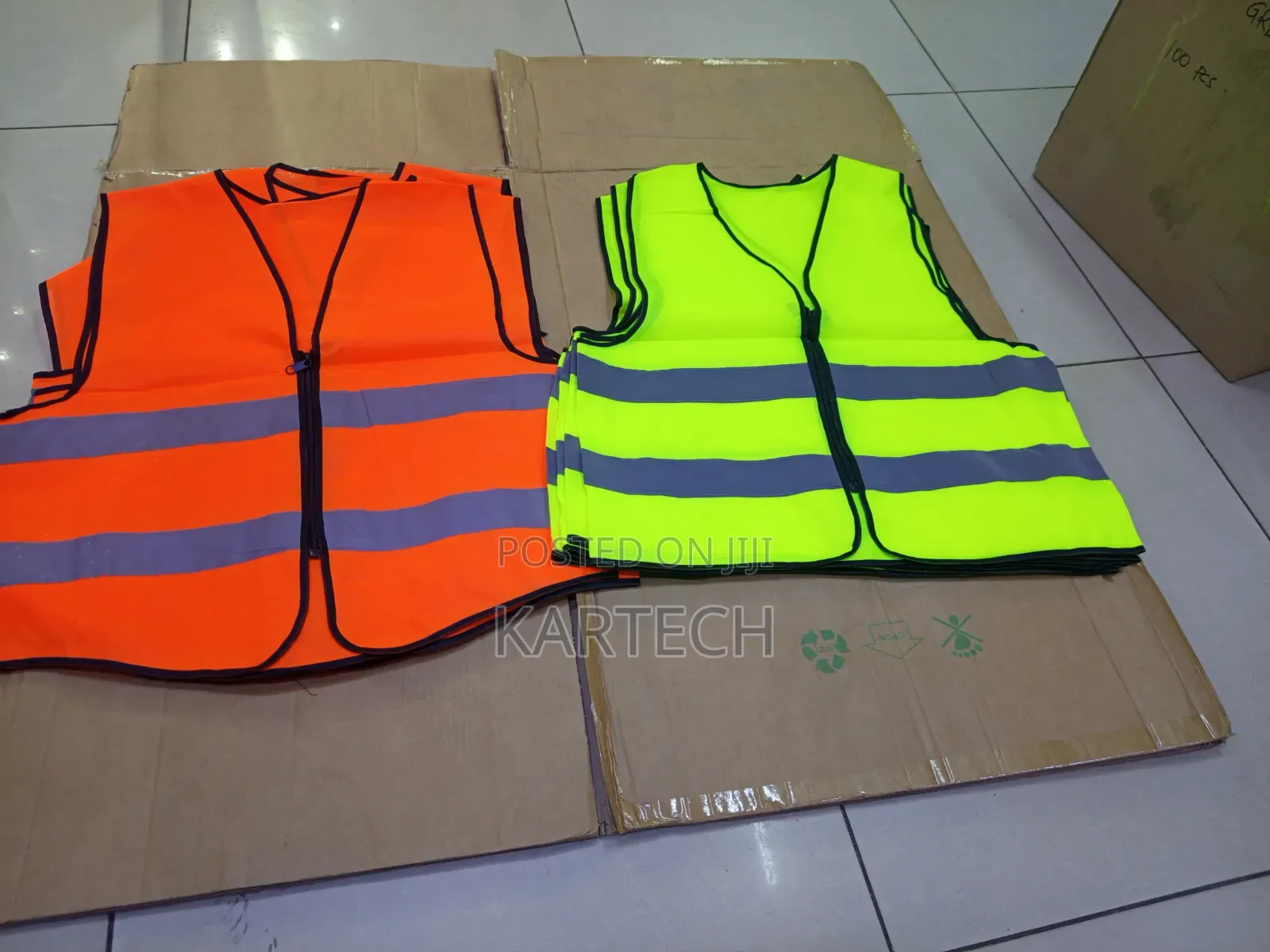 High Visibility Reflective Safety Vest With Zipper