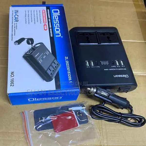 12v/24v to 220v Olesson Intelligent Car Power Inverter No. 1662 – 150w
