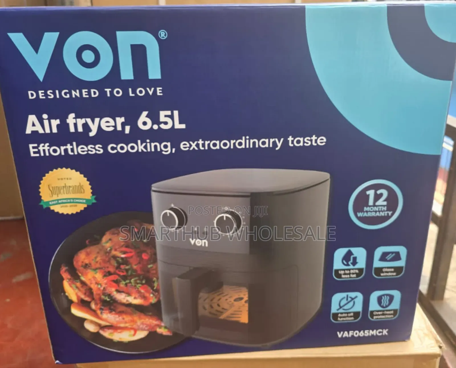 Airfryer 6.5 Litres Von Airfryer