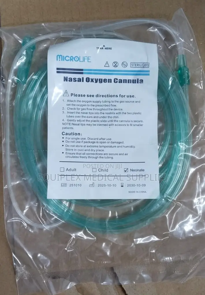 Quality Neonate Nasal Oxygen Cannula / Oxygen Mask (Adjustable)