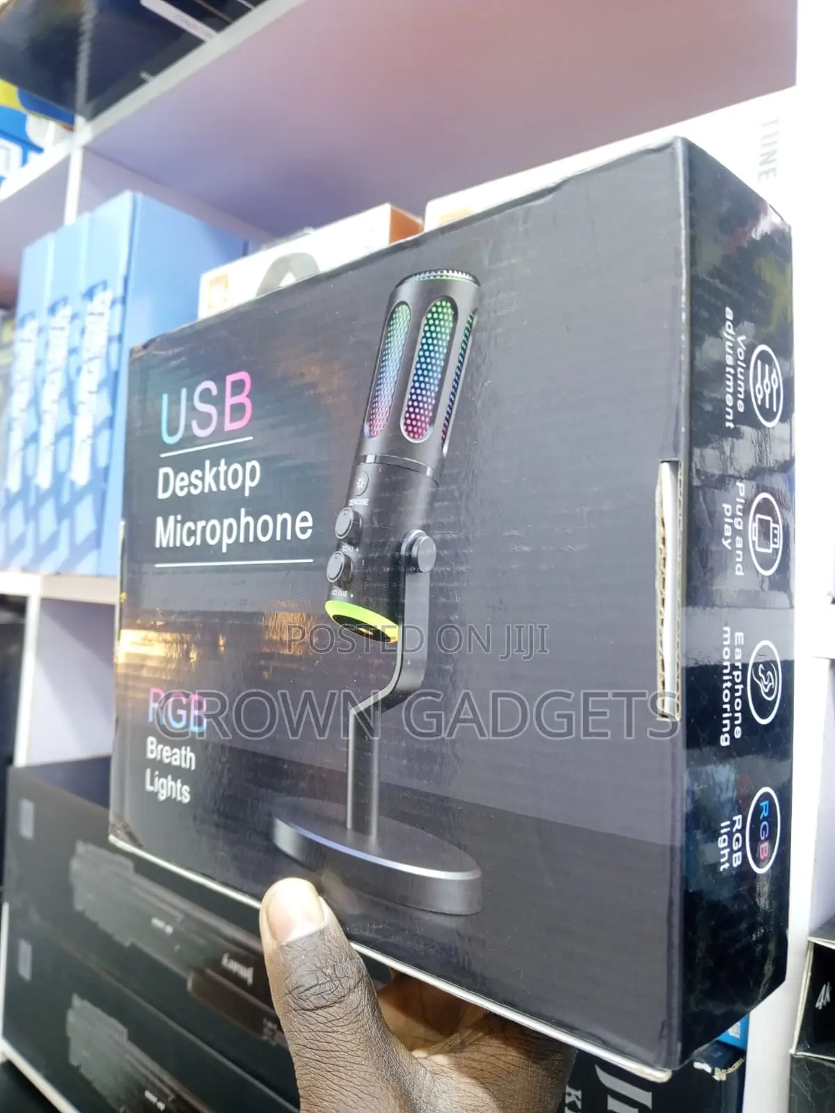 Usb Recording Microphone With Headphone Monitoring Port