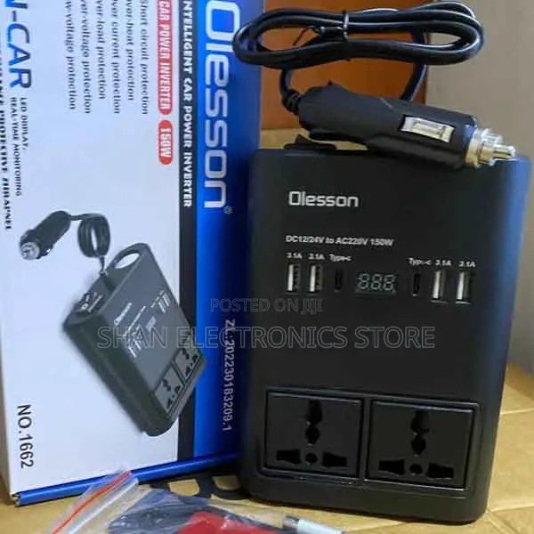 Universal No. 1662–150w Quality Car Power Inverter 150w Dc 12v Ac 220v