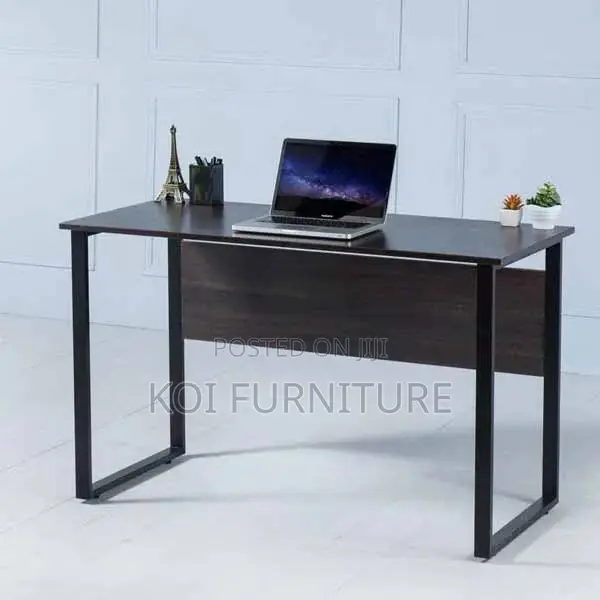 Office Desk : Dark Wood-Finished Miles Computer Desk