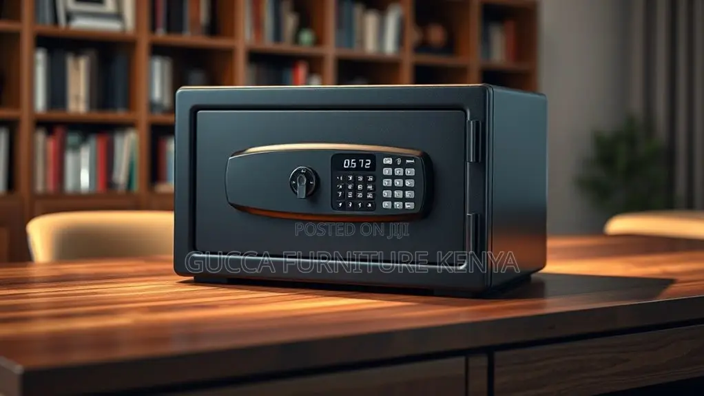 Office 9 KGS Black Storage Fireproof Safe.