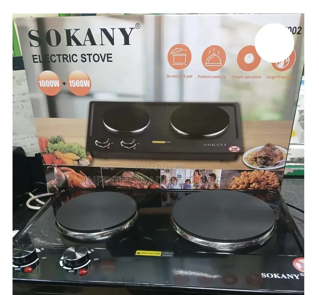 Sokany Electric Double Stove