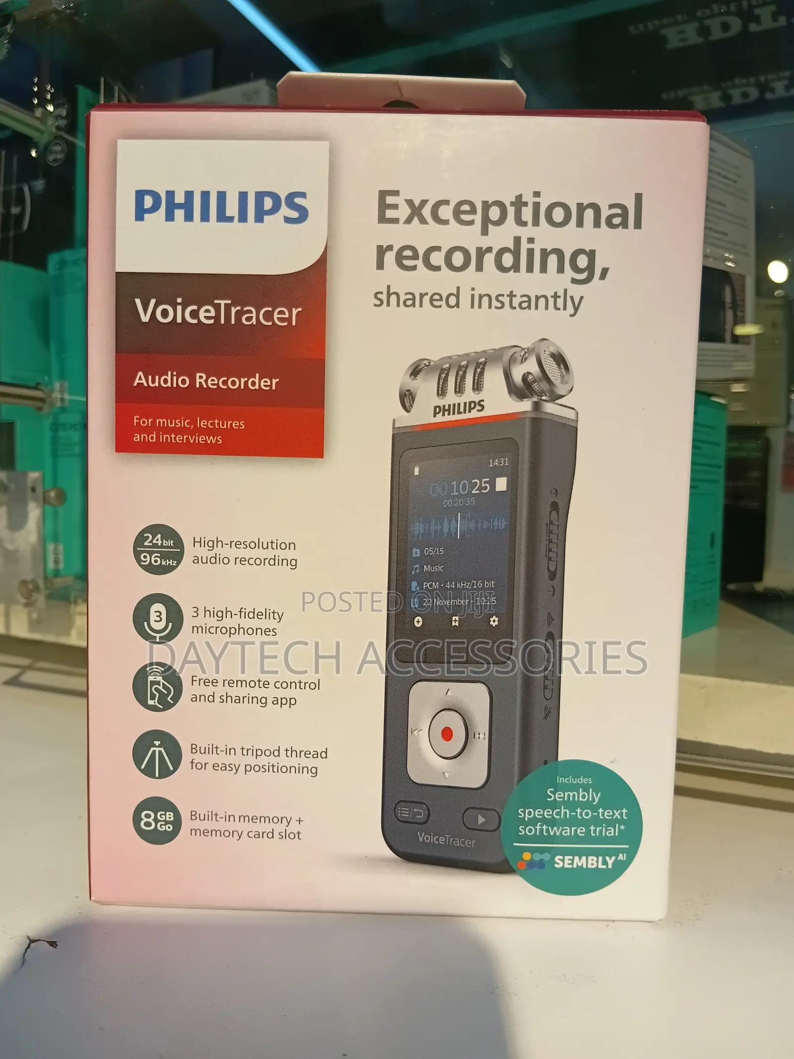 This Is a Philips Voicetracer Dvt6115 Audio Recorder - Black