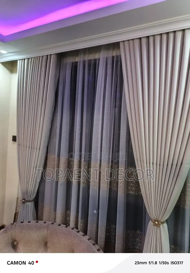 Heavy Duty Quality Window Curtains With Beautiful Gathers