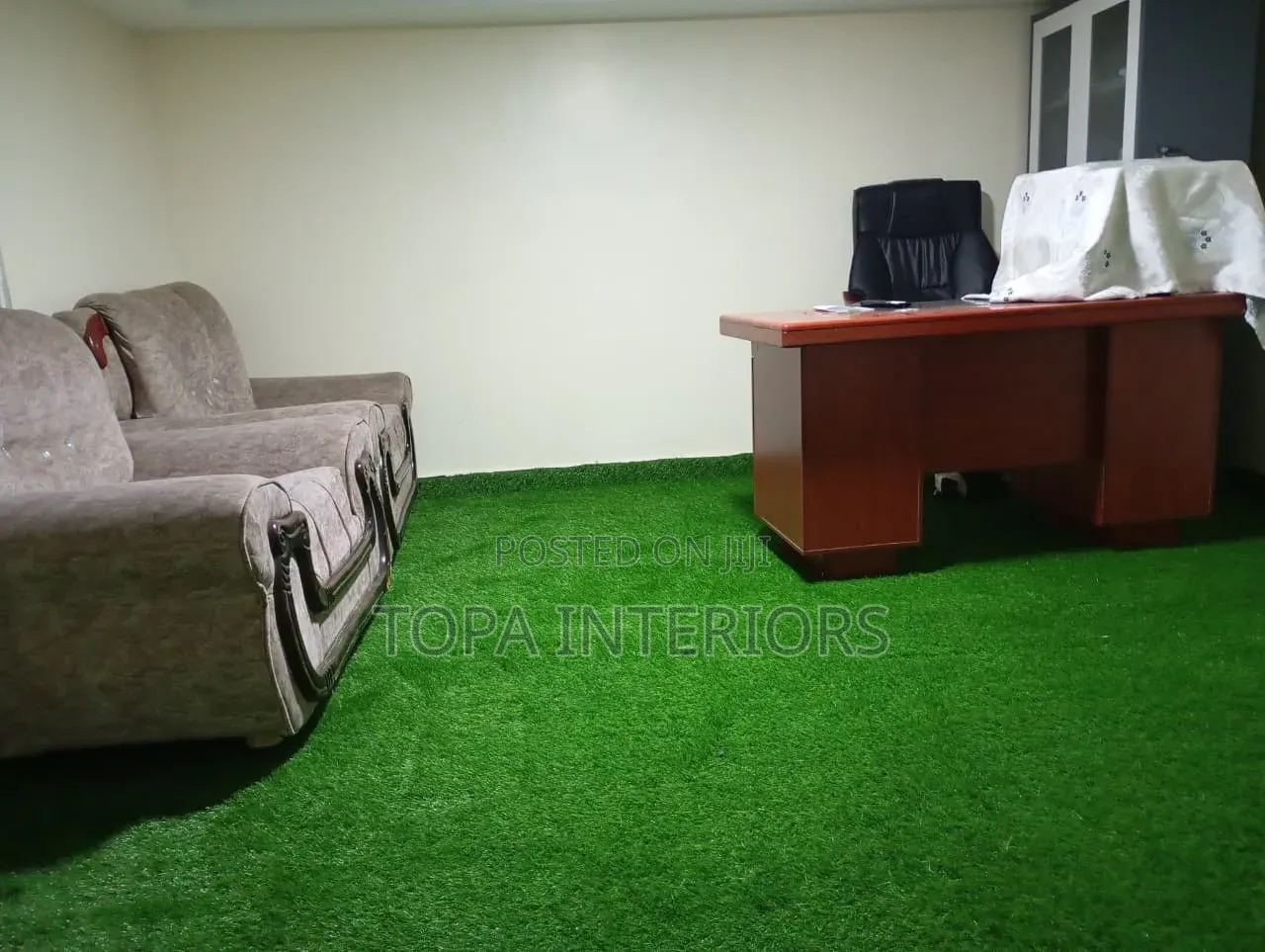 Quality Indoor Green Floor Carpets With Medium Long Fake Grass