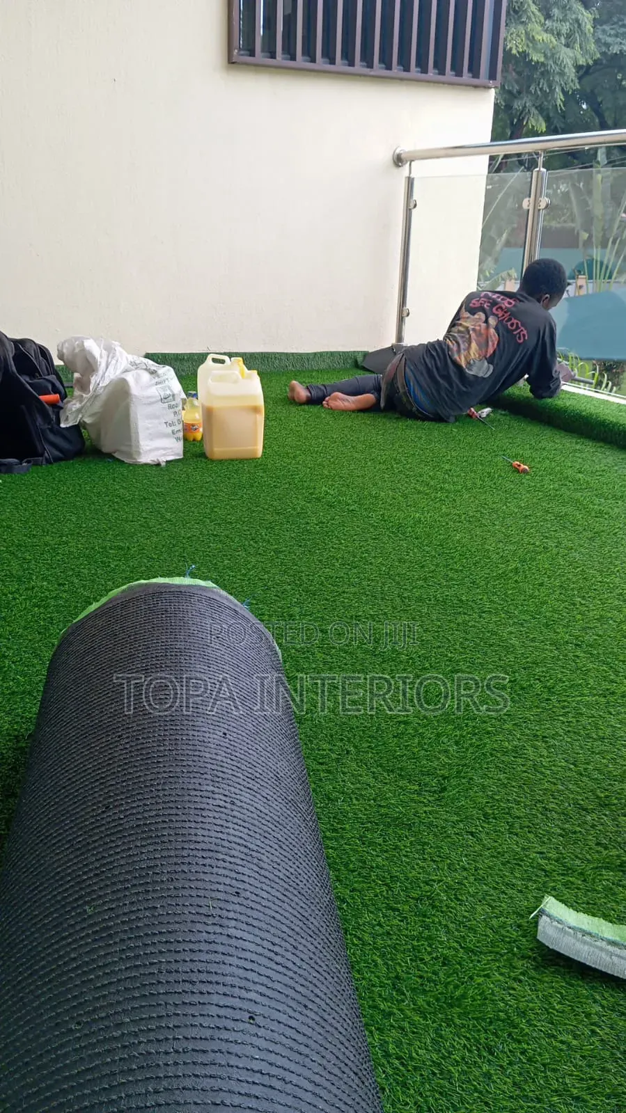 25mm Natural Mimick Fake Grass Artificial Turf Grass Carpets