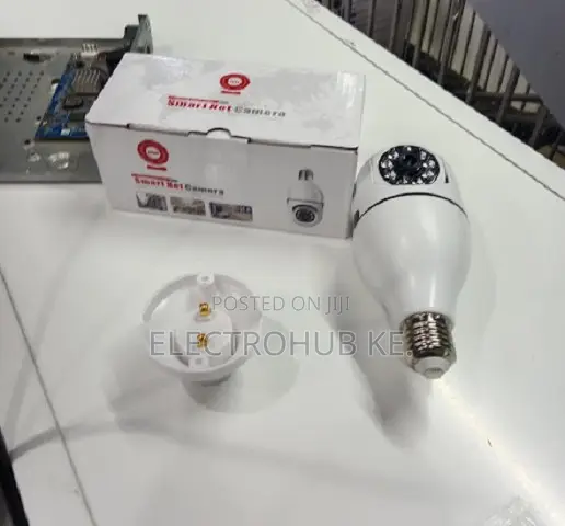 Smartnet V380 Wifi Bulb Camera Pan Tilt Surveillance CCTV
