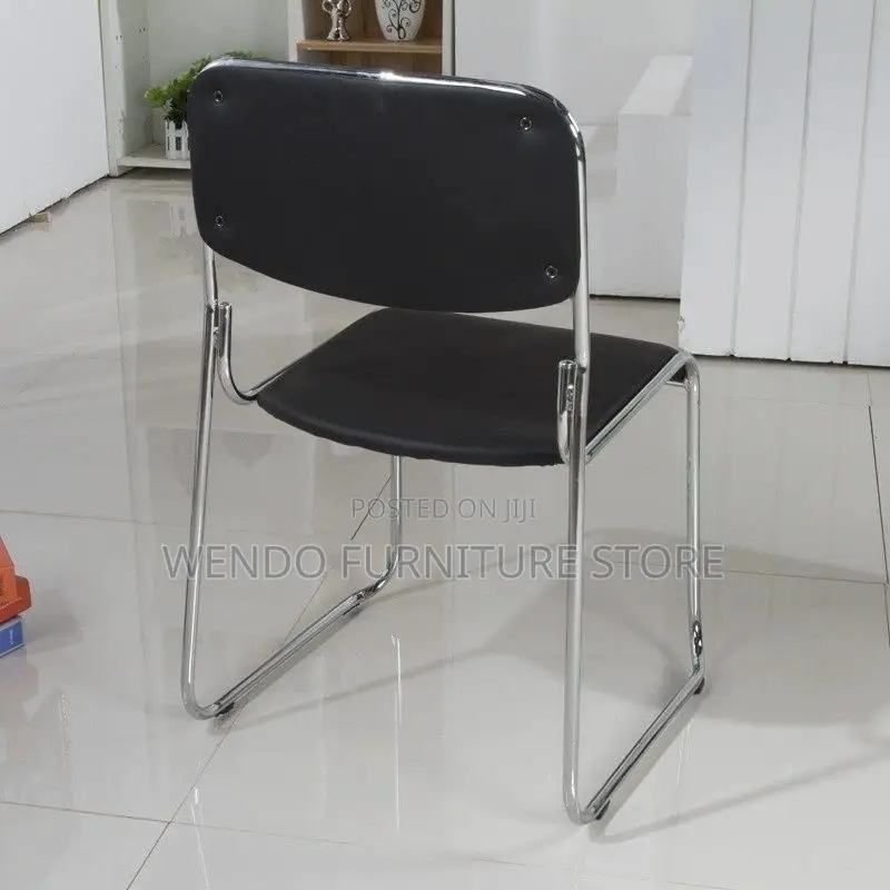 Office Chairs; Leather Visitors Armless Office Chairs
