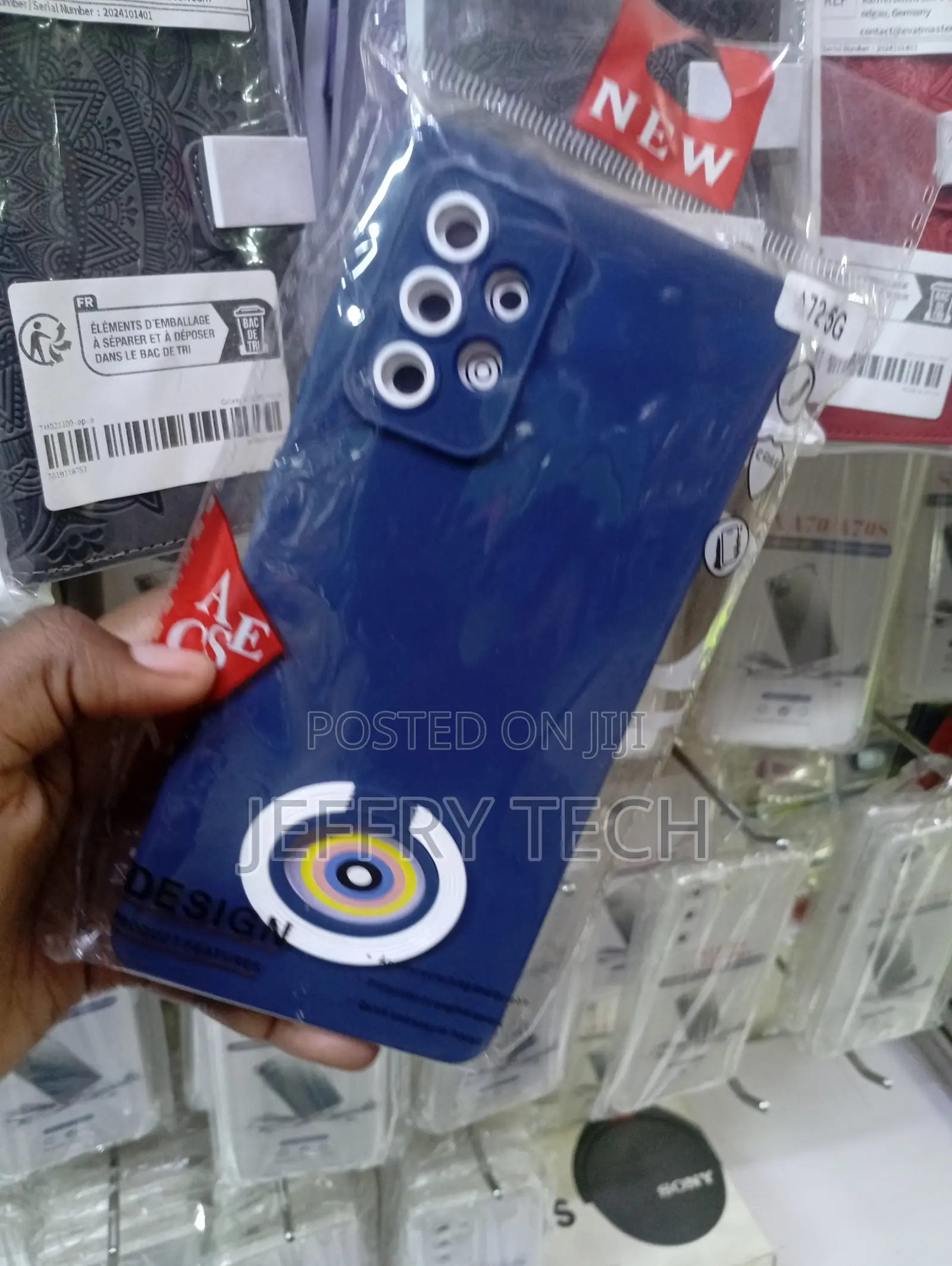 Samsung Galaxy A72 5g Blue Silicone Smartphone Case