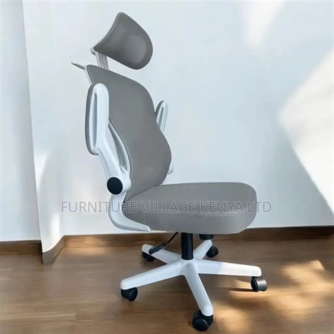White Swivel Ergonomic Home Chair.