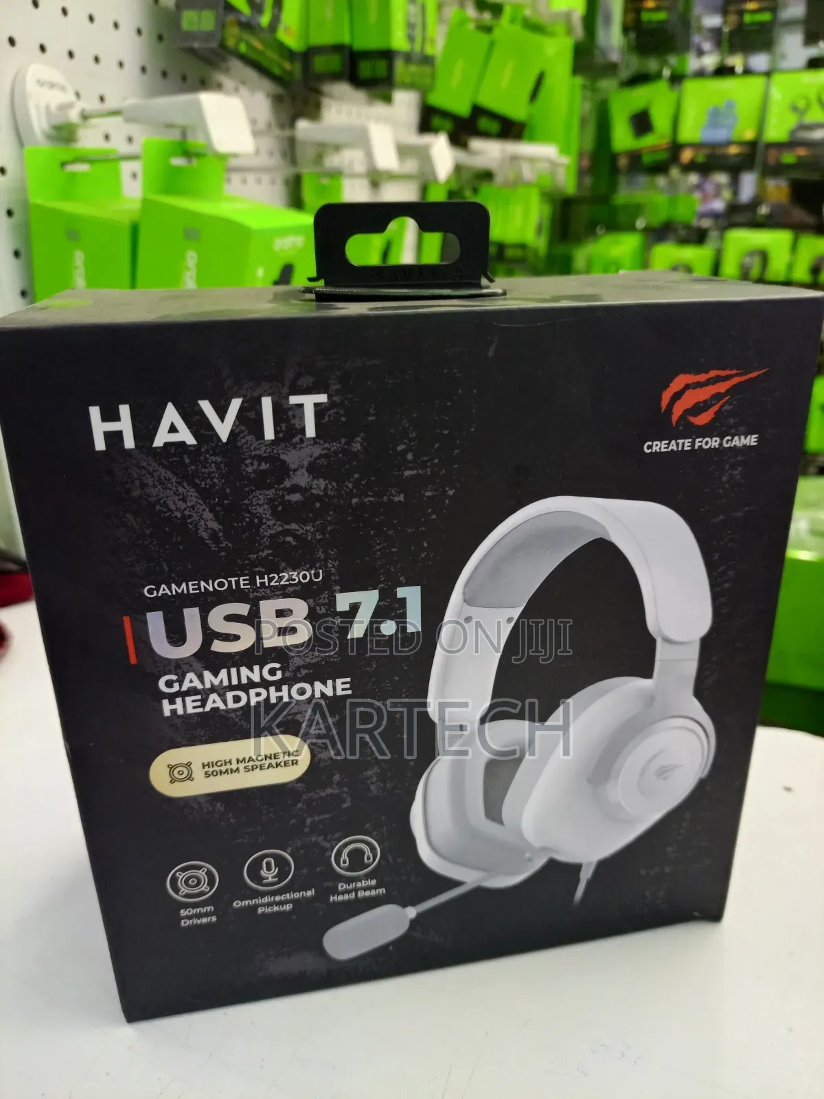 Havit H2230u 3.5mm High Magnetic 50mm Speaker Gaming Headphones