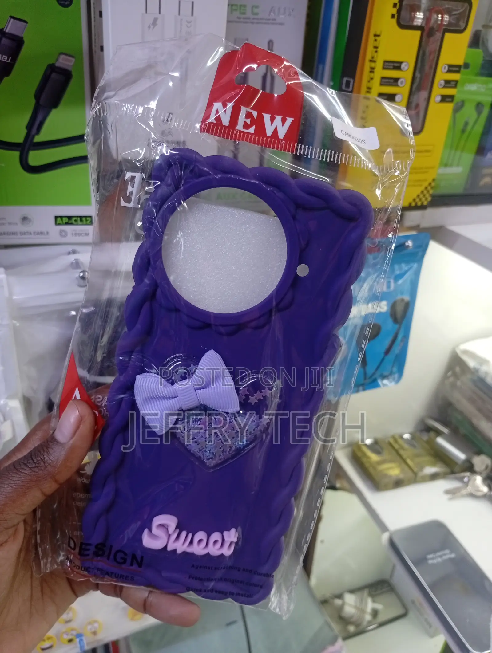 Tecno Camon 30s Unique 3d Bow and Glittery Heart Design Case