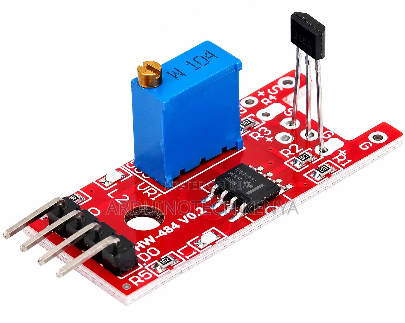 Ky-024 Linear Magnetic Hall Sensor Module 4-Pin.