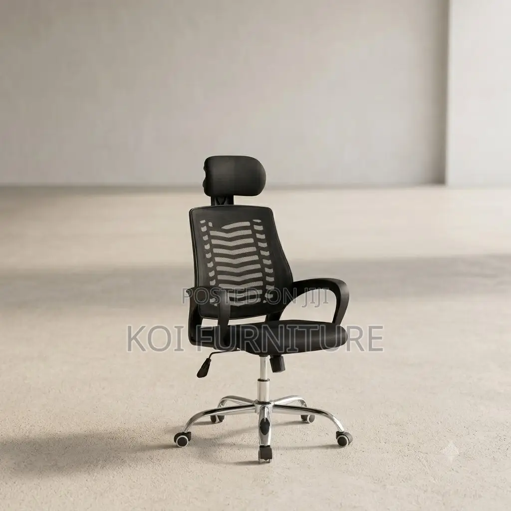 Office Chairs; Headrest Ergonomic Office Chairs With Fixed Arms