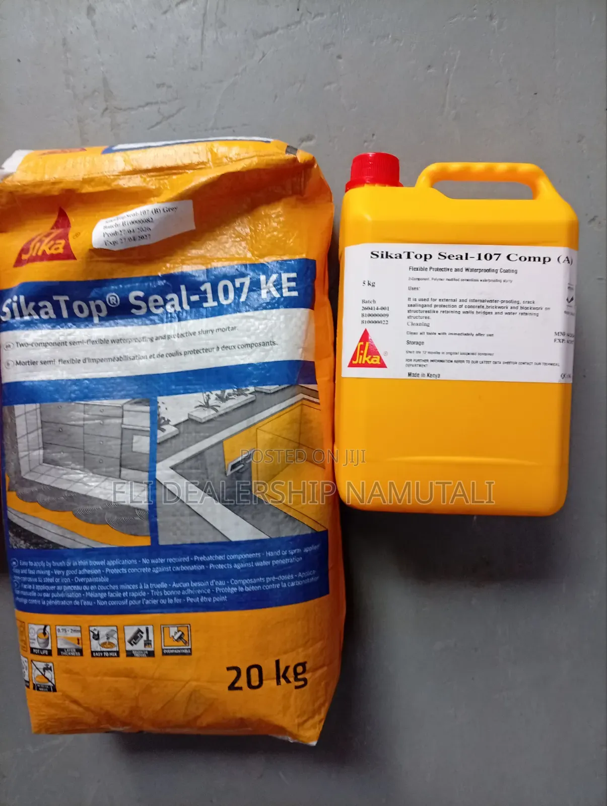 Sikatop Seal-107 Ke Waterproofing System for Bathrooms and Roof Deck