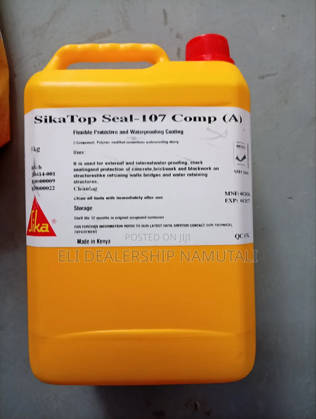 Sika Waterproofing Mortar – High Adhesion Coating for Leak Prevention