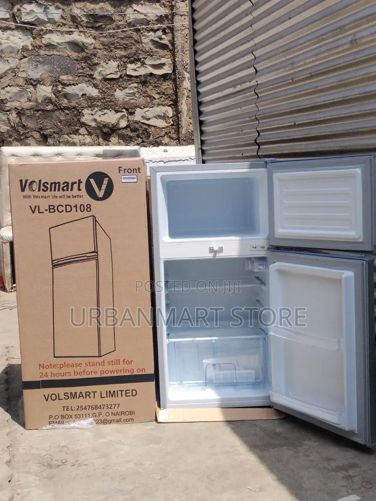 Volsmart Double Door Refrigerator Low Power Consumption- 108 Litres