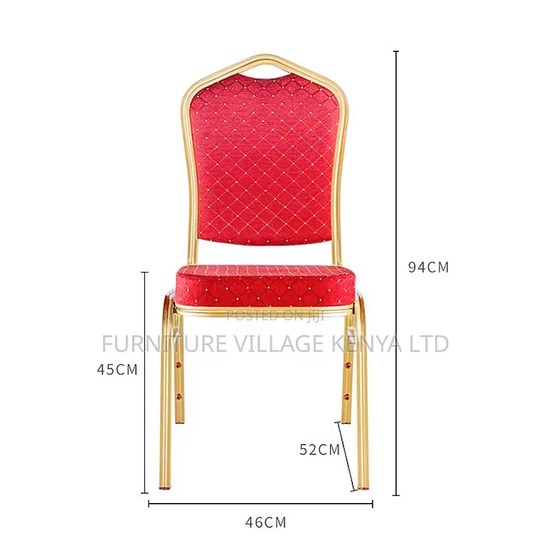 Armless Fabric Banquet Church Chair.