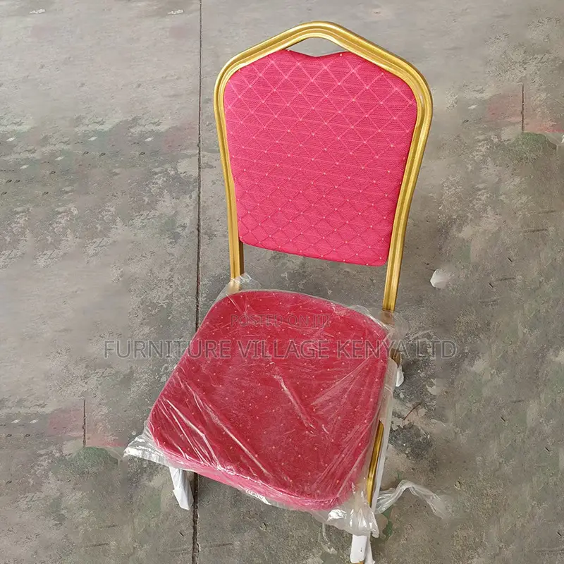 Armless Fabric Banquet Church Chair.