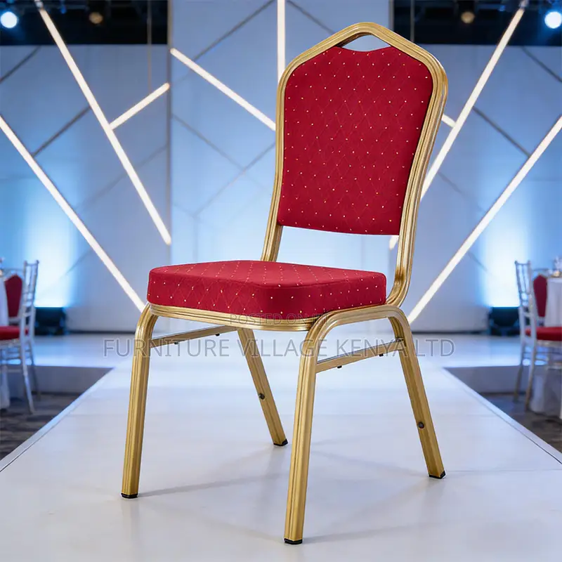 Armless Fabric Banquet Church Chair.
