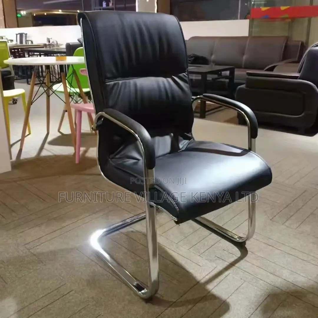 Leather High Back Guest Office Seat.