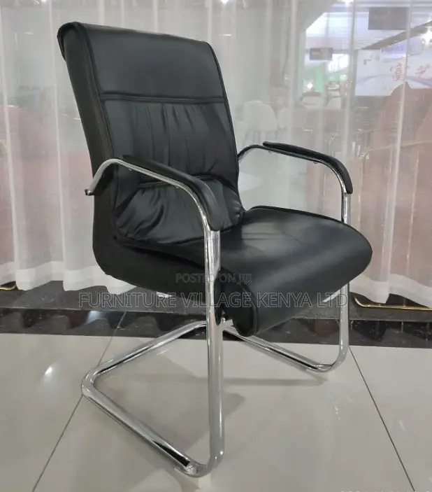 Leather High Back Guest Office Seat.