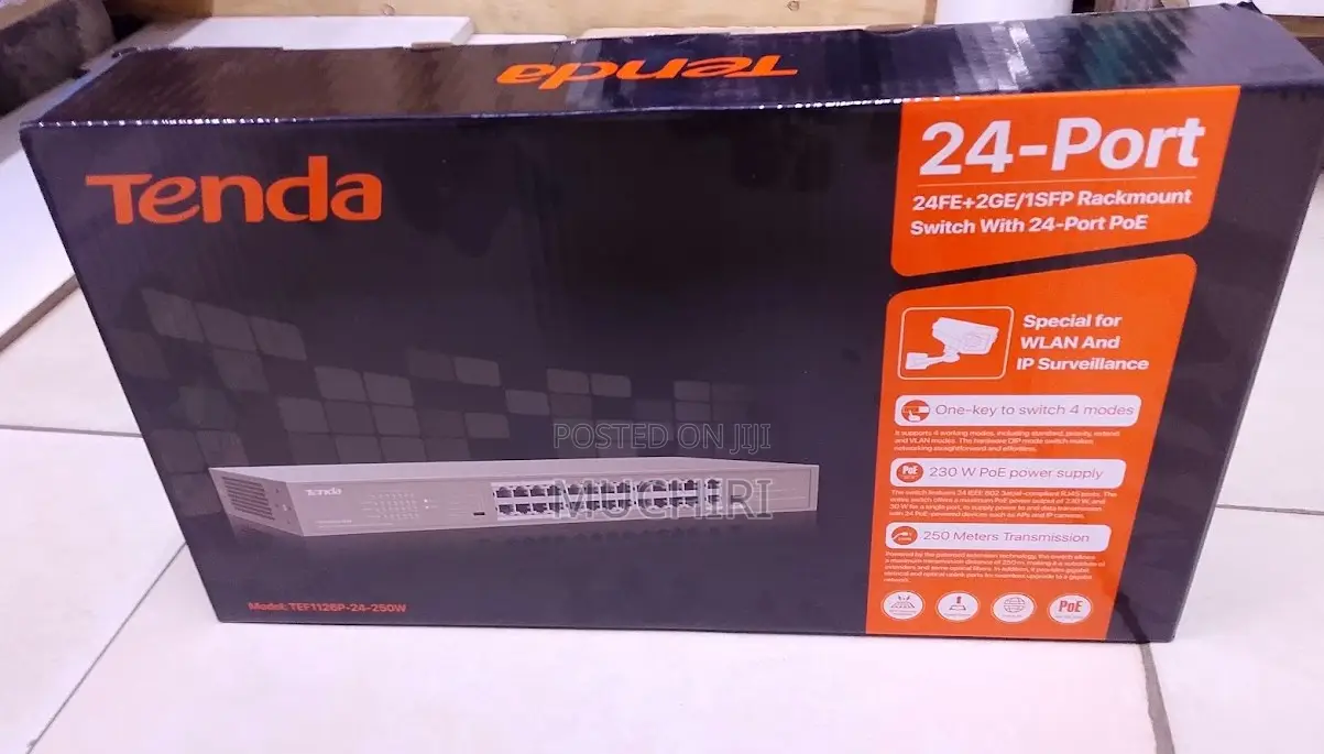 Tenda Poe Switch 24 Ports Rack Mount