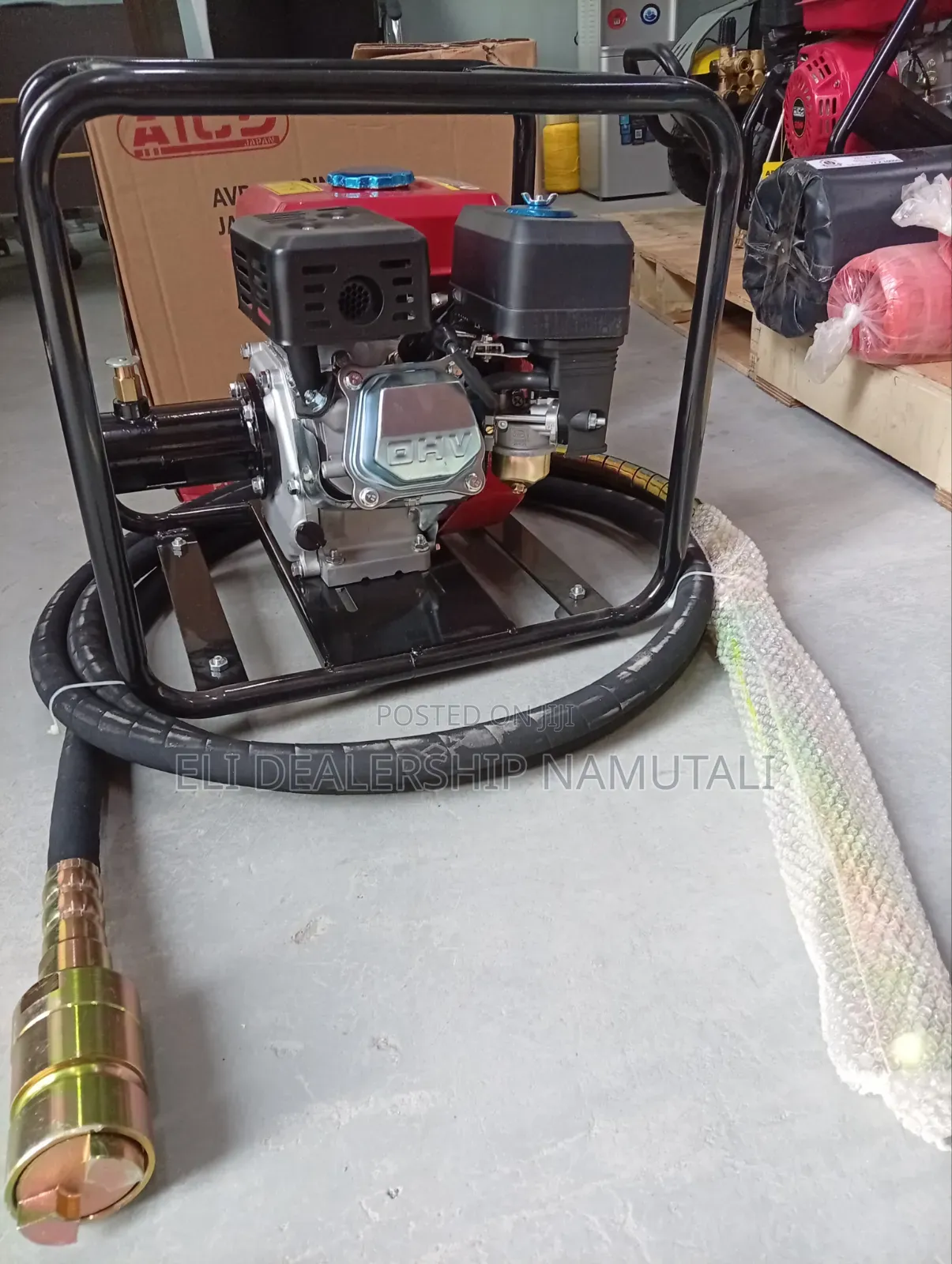 Industrial Aico 8hp Concrete Vibrator With Heavy-Duty 45mm Poker Shaft