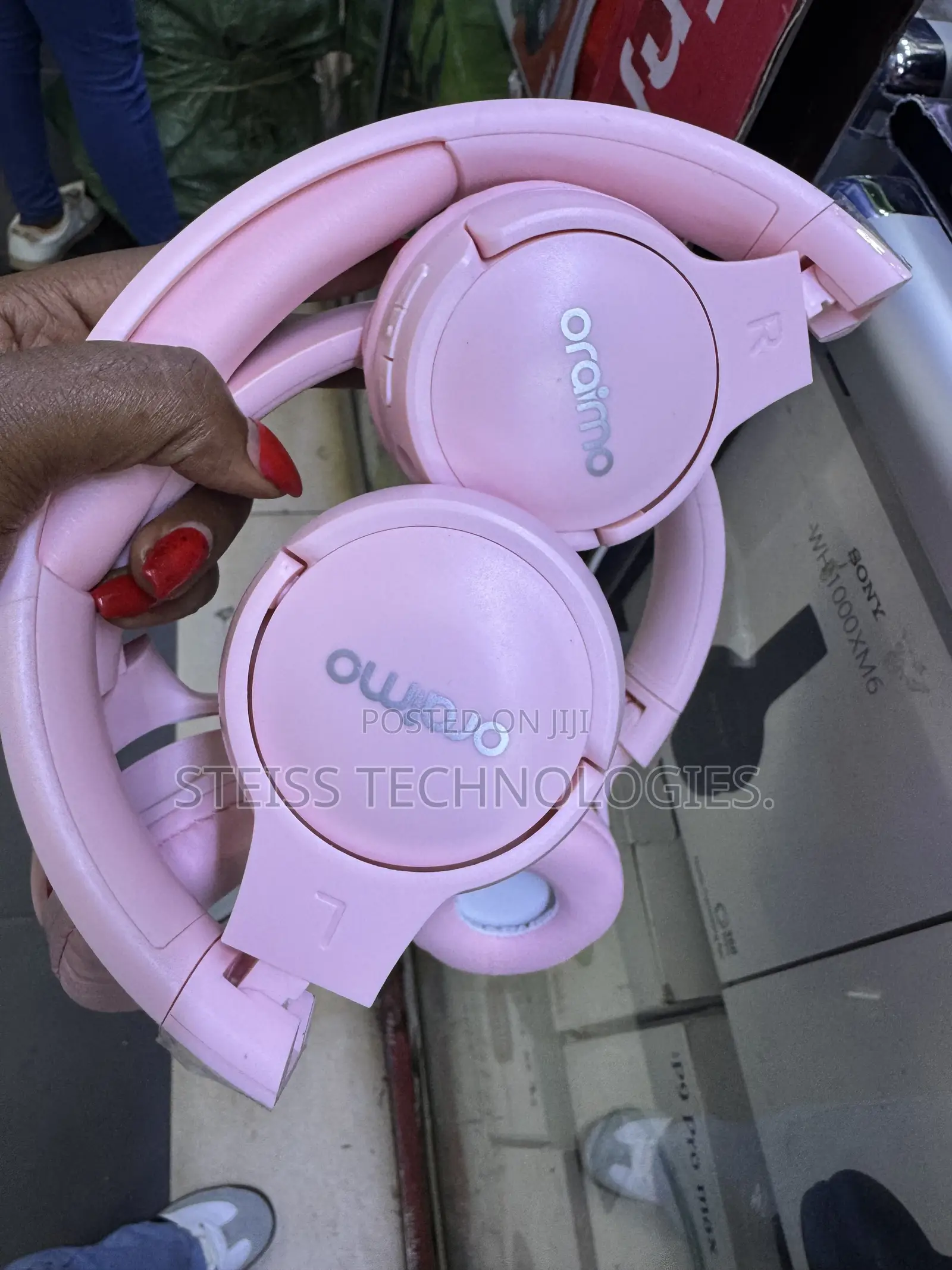 Pink Oraimo Wireless Headphones