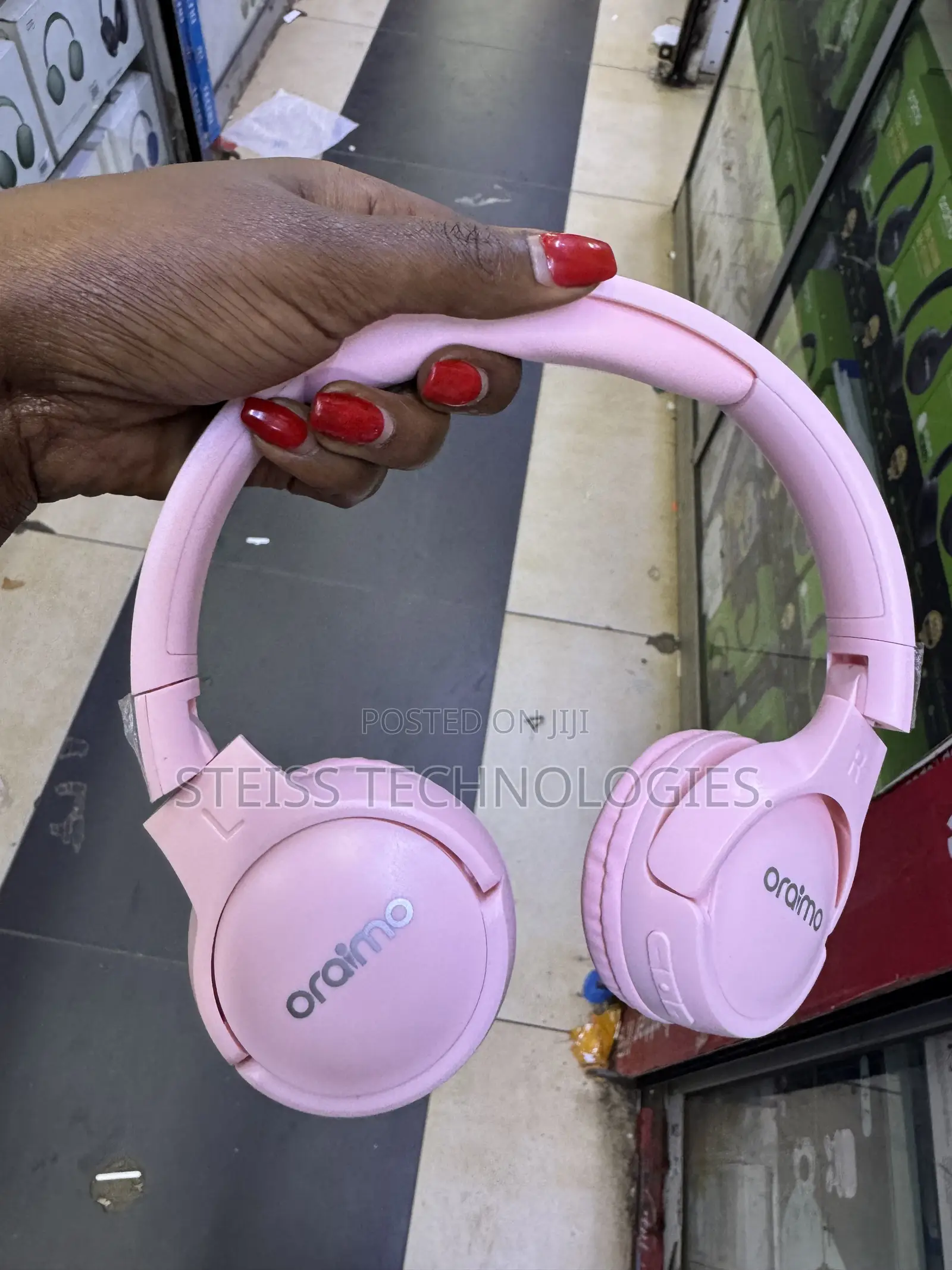 Pink Oraimo Wireless Headphones