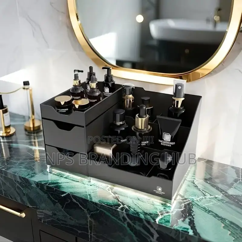 Desktop Cosmetic Cologne Organizer
