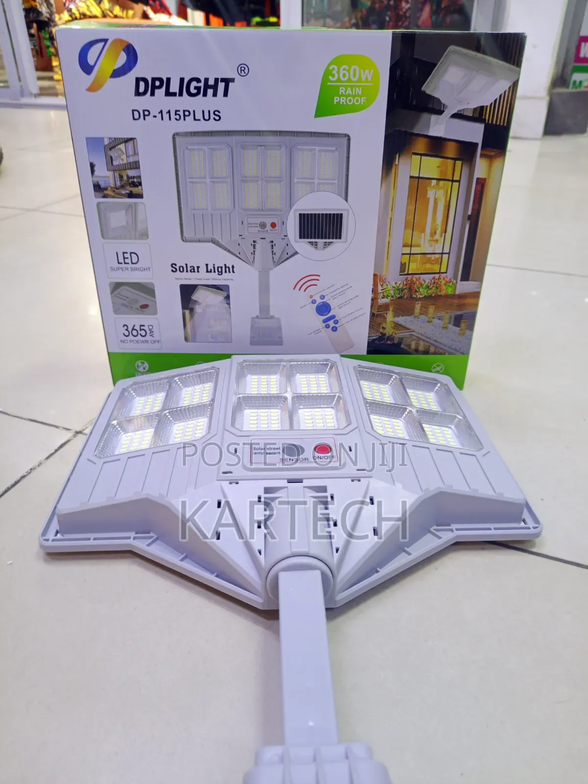 Dp Light 360w 115plus Solar Powered Street Lamp