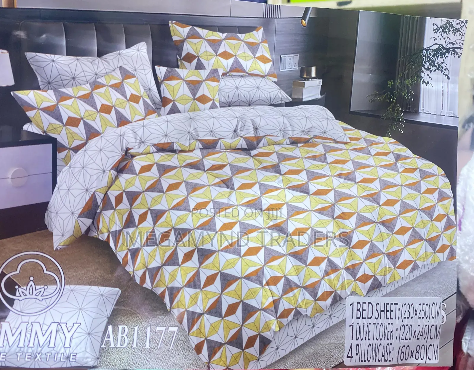 Duvet Cover 6*6 /Duvet Cover 1 Bedsheet 2pc Pillow Case